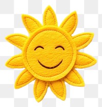 PNG Felt stickers of a single sun accessories accessory sunflower.