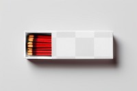 PNG match box mockup, transparent design