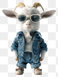 PNG Goat wering fashion clothing accessories sunglasses accessory.