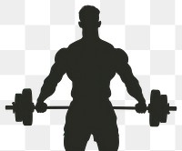 PNG Silhouette man icon vector exercise clothing fitness 