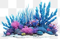 PNG Turquoise coral reef nature ocean plant.