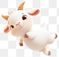 PNG Baby cute goat Jumping for fun animal mammal rabbit.