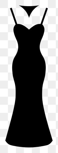PNG Evening Gown dress silhouette clothing apparel.