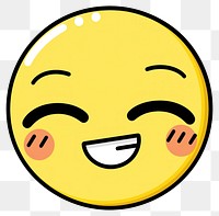PNG Smiling and Winking Emoji symbol person badge.