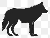 PNG Wolf silhouette wolf kangaroo.
