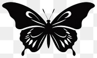 PNG Butterfly silhouette appliance stencil device.