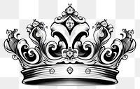 PNG Crown tattoo flat illustration accessories accessory jewelry.