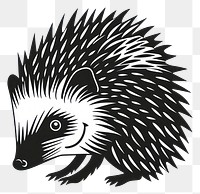 PNG Hedgehog tattoo flat illustration porcupine animal mammal.