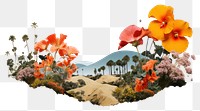 PNG Flower Collage california pattern flower landscape.