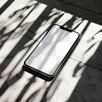 PNG mobile phone screen mockup, transparent design
