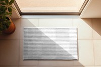 PNG door mat mockup, transparent design