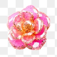 PNG  Glitter flower accessories chandelier accessory.
