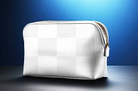 PNG cosmetic bag mockup, transparent design