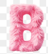 PNG  Fur letter B pink white background accessories.