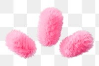 Pink blink png fluffy 3D shape, transparent background