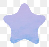 PNG purple star minimal digital art, transparent background
