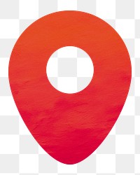 PNG location icon minimal digital art, transparent background