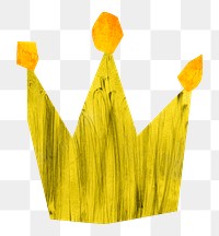 Royal crown PNG craft element, transparent background