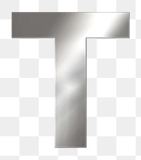 PNG alphabet t silver metallic font, transparent background