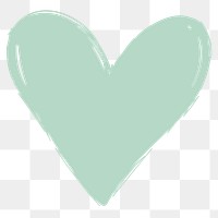 PNG Heart hand drawn doodle, transparent background