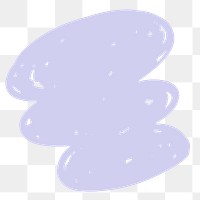 PNG Blob shape hand drawn doodle, transparent background