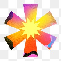 Asterisk sign png funky abstract | Premium PNG - rawpixel