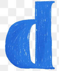 Letter d png  crayon font, transparent background