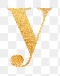 Letter  png gold foil alphabet, transparent background