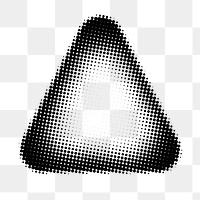 PNG Halftone triangle shape, transparent background