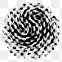 PNG Round halftone shape, transparent background