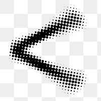 PNG Cool halftone font symbol, transparent background