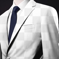PNG suit mockup, transparent design