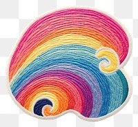 PNG Felt stickers of a single wave confectionery accessories accessory.