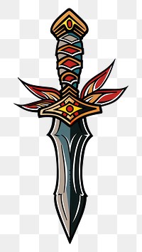 PNG Illustration of a knife weaponry dynamite dagger.