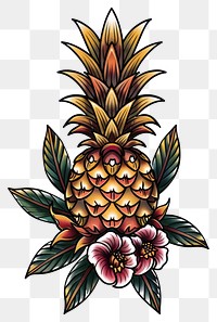 PNG Illustration of a pineapple produce bonfire fruit.