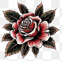 PNG Tattoo illustration of a retro graphics blossom pattern