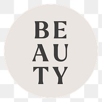 PNG beauty IG story cover template, transparent background