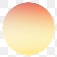 PNG orange aura gradient  Instagram highlight cover template, transparent background