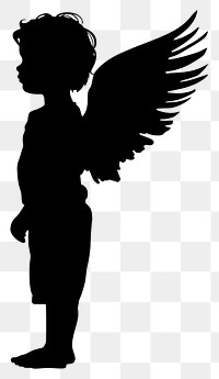 PNG Child angel silhouette clip art person human.