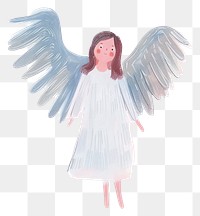 PNG Cute angel illustration archangel female person.