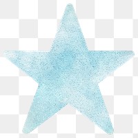 PNG Clean light blue star glitter turquoise outdoors symbol.