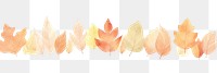 PNG Autumn as divider watercolor blossom flower plant.