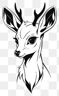 PNG Deer Animal animal deer illustrated.