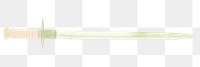 PNG Katana as divider watercolor weaponry dagger sword.
