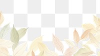 PNG Leaves as divider watercolor graphics pattern plant.