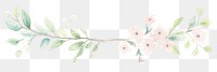 PNG Spring as divider watercolor graphics painting pattern.