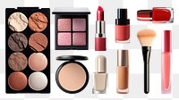 Makeup products png cut out set