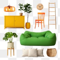 Home furniture png cut out set