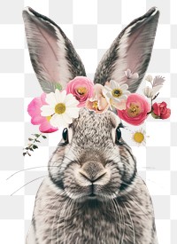 PNG Bunny art illustrated asteraceae.