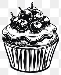 PNG Blueberry muffin dynamite weaponry cupcake.